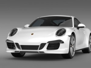 porsche 911 carerra 4s facebook 5m1 3D Model