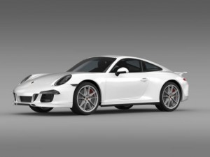 porsche 911 carerra 4s facebook 5m1 3D Model