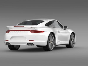 porsche 911 carerra 4s facebook 5m1 3D Model