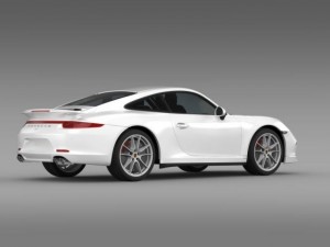 porsche 911 carerra 4s facebook 5m1 3D Model