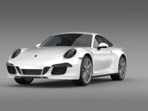 porsche 911 carerra 4s facebook 5m1 3D Model
