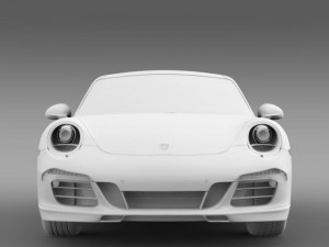 porsche 911 carerra 4s facebook 5m1 3D Model