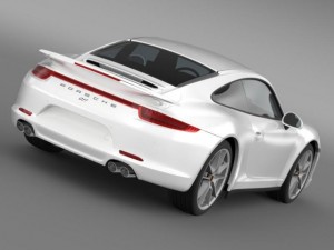 porsche 911 carerra 4s facebook 5m1 3D Model