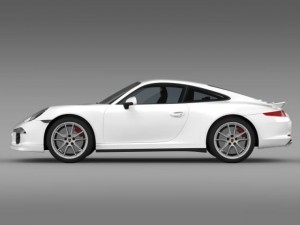 porsche 911 carerra 4s facebook 5m1 3D Model