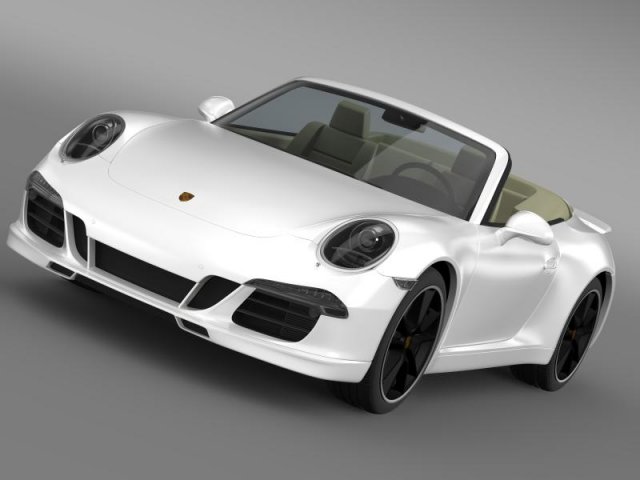 porsche 911 exclusive cabrio 3Dモデル .c4d .max .obj .3ds .fbx .stl .blend 