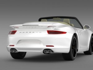 porsche 911 exclusive cabrio 3Dモデル