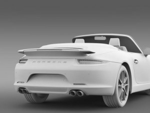 porsche 911 exclusive cabrio 3Dモデル