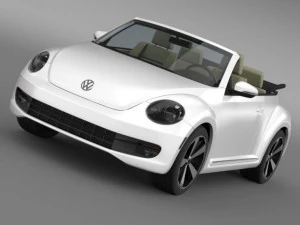 vw beetle turbo cabrio 3D Model