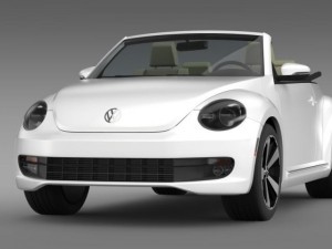 vw beetle turbo cabrio 3D Model