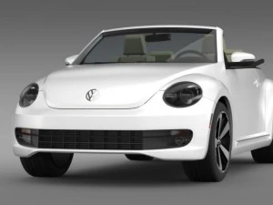 vw beetle turbo cabrio 3D Model