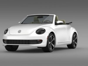 vw beetle turbo cabrio 3D Model