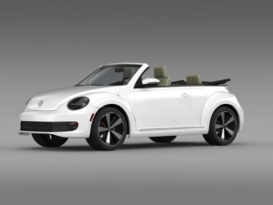 vw beetle turbo cabrio 3D Model