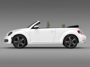 vw beetle turbo cabrio 3D Model