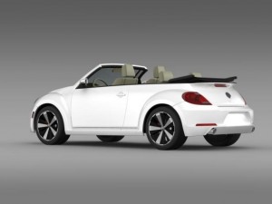 vw beetle turbo cabrio 3D Model