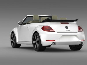 vw beetle turbo cabrio 3D Model