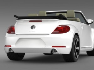 vw beetle turbo cabrio 3D Model