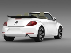 vw beetle turbo cabrio 3D Model