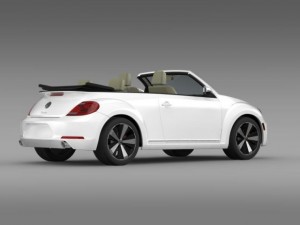 vw beetle turbo cabrio 3D Model