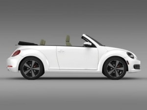vw beetle turbo cabrio 3D Model