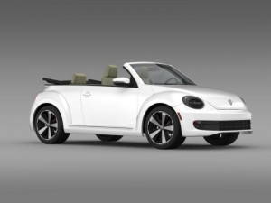 vw beetle turbo cabrio 3D Model