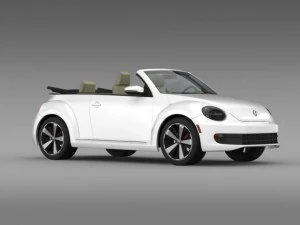 vw beetle turbo cabrio 3D Model