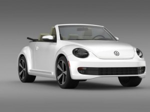 vw beetle turbo cabrio 3D Model