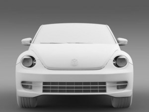 vw beetle turbo cabrio 3D Model