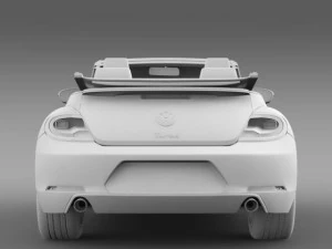 vw beetle turbo cabrio 3D Model