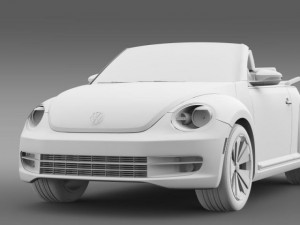 vw beetle turbo cabrio 3D Model