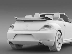 vw beetle turbo cabrio 3D Model