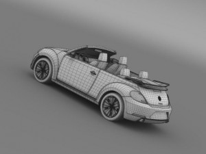 vw beetle turbo cabrio 3D Model