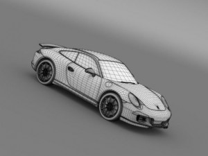 porsche 911 carrera 4s aerokitcup Modelo 3D