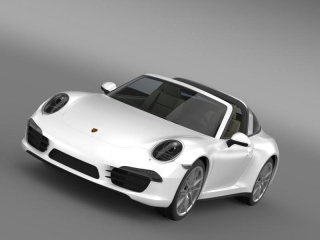 porsche 911 targa 4 2014 Modelo 3D .c4d .max .obj .3ds .fbx .stl .blend 