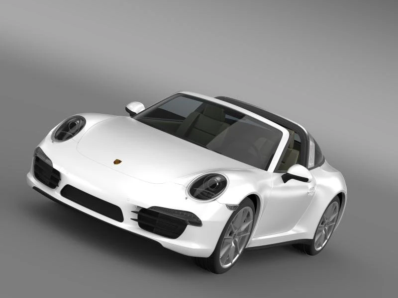 porsche 911 targa 4 2014 3D Model .c4d .max .obj .3ds .fbx .stl .blend 