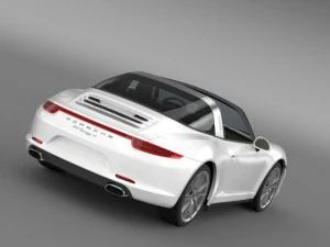 porsche 911 targa 4 2014 3D Model