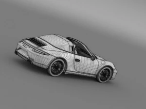 porsche 911 targa 4 2014 3D Model