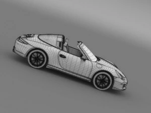 porsche 911 targa 4 2014 3D Model