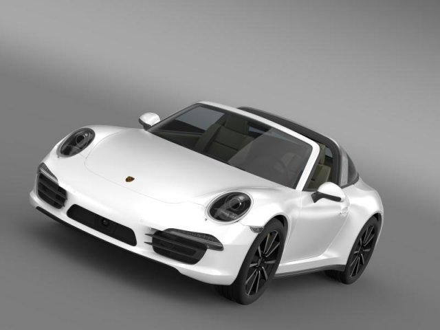 porsche 911 targa 4s 2014 3D 模型 .c4d .max .obj .3ds .fbx .stl .blend 