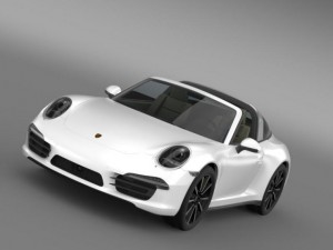 porsche 911 targa 4s 2014 3D Model