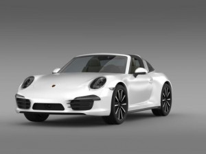 porsche 911 targa 4s 2014 3D 模型