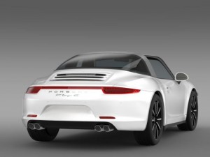 porsche 911 targa 4s 2014 3D 模型