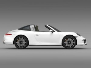 porsche 911 targa 4s 2014 3D 模型