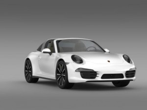 porsche 911 targa 4s 2014 3D 模型