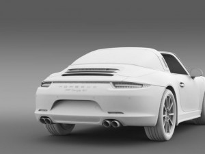 porsche 911 targa 4s 2014 3D 模型