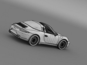 porsche 911 targa 4s 2014 3D 模型