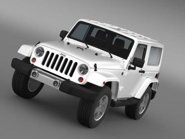 jeep wrangler 2011 3D 모델 .c4d .max .obj .3ds .fbx .stl .blend 