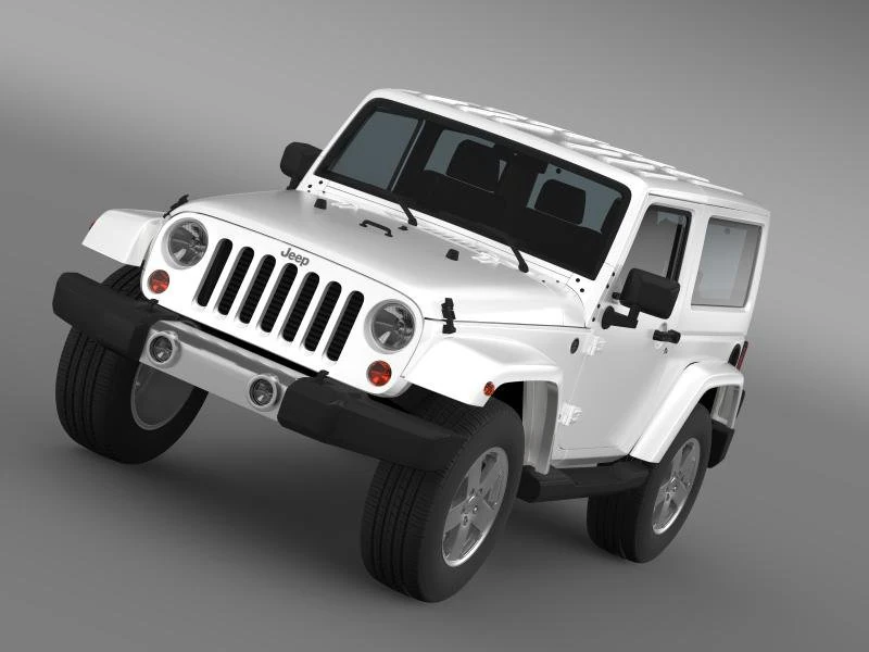 jeep wrangler 2011 3D Model .c4d .max .obj .3ds .fbx .stl .blend 