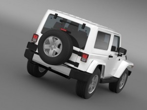 jeep wrangler 2011 3D 모델