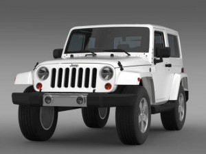 jeep wrangler 2011 3D 모델