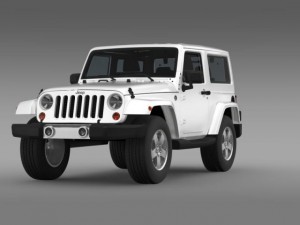 jeep wrangler 2011 3D 모델
